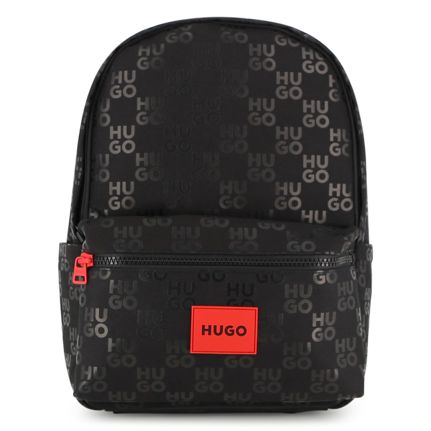 Black Logo Backpack, 1, hi-res