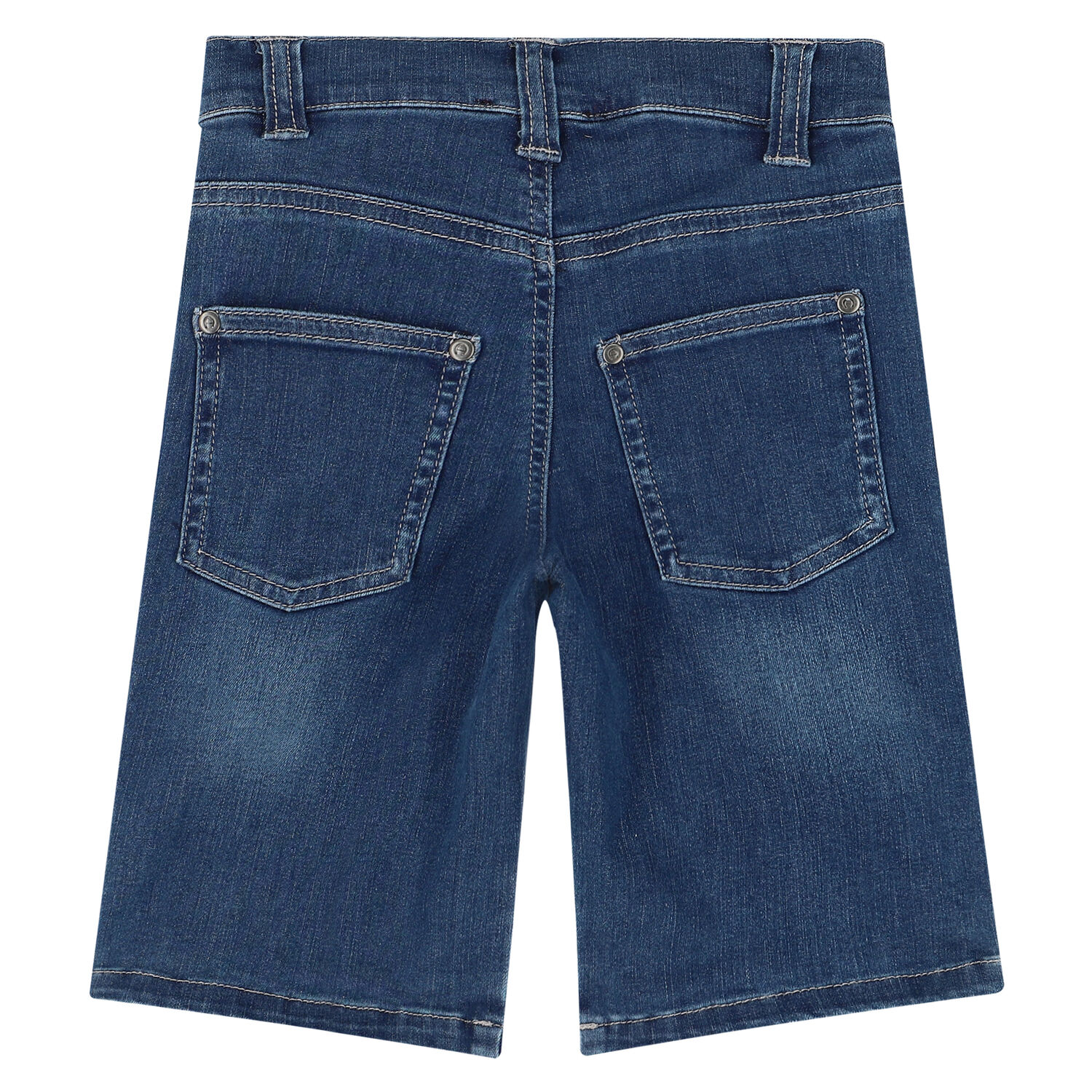 Boys Blue Logo Denim Shorts, 1, hi-res image number null