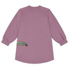 Girls Purple Logo Dress, 1, hi-res