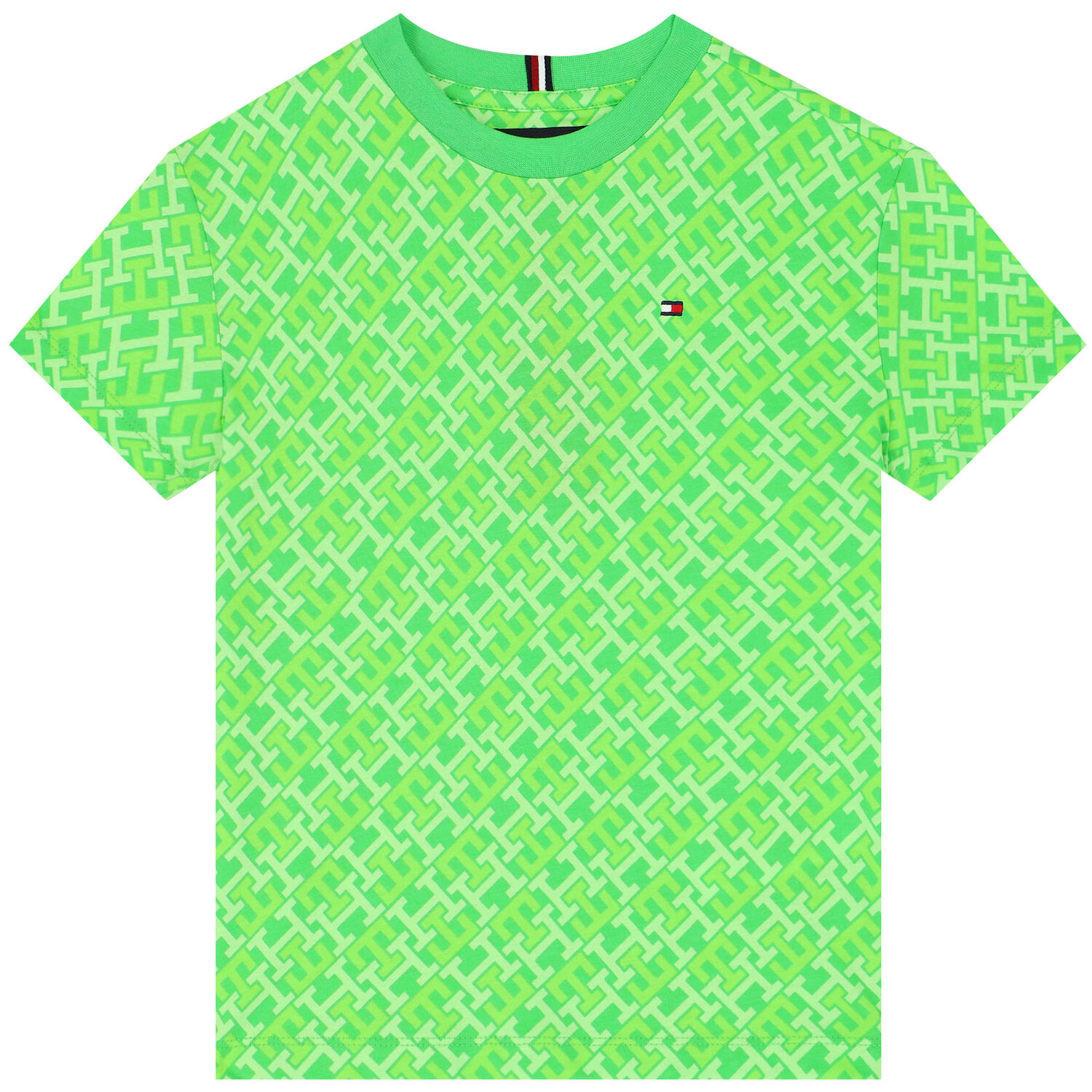 Boys Green Logo T-Shirt, 1, hi-res