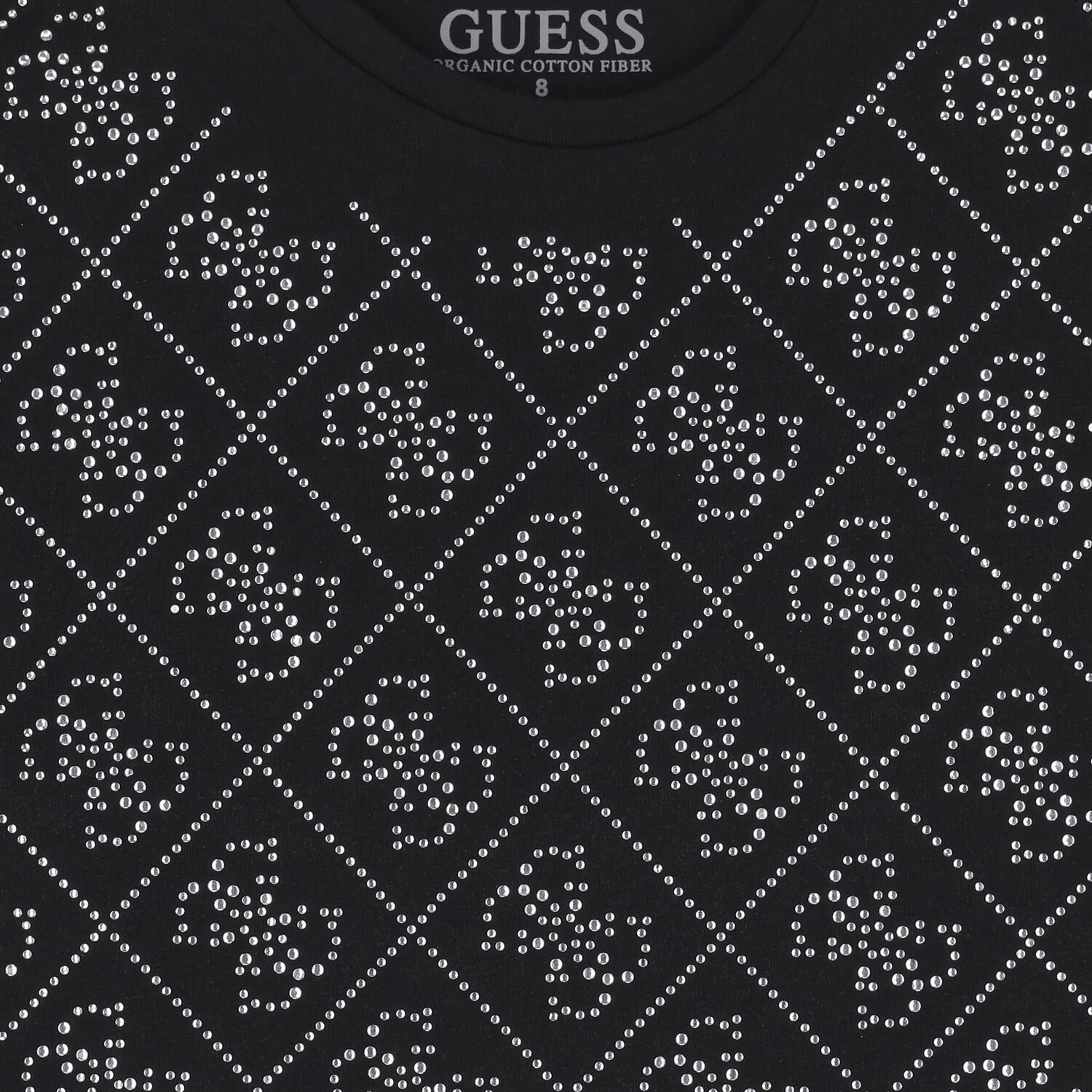 تي شيرت بالشعار باللون الأسود للبنات , 2, hi-res