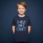 Boys Navy Blue Logo T-Shirt, 2, hi-res