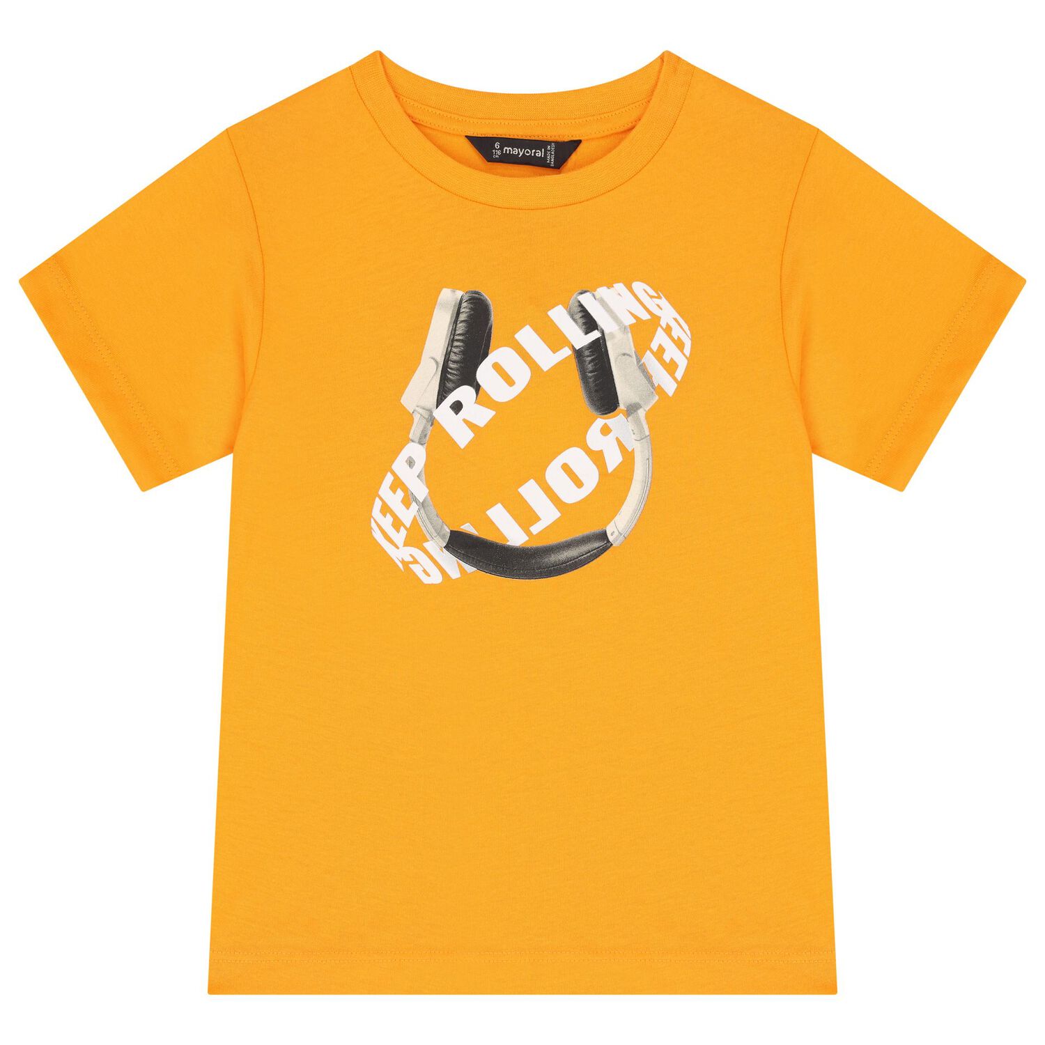 Boys White & Orange T-Shirts ( 2-Pack ), 2, hi-res image number null