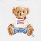 Baby Boys White Polo Bear Babysuit Gift Set, 1, hi-res