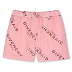 Girls Pink Logo Shorts Set, 1, hi-res