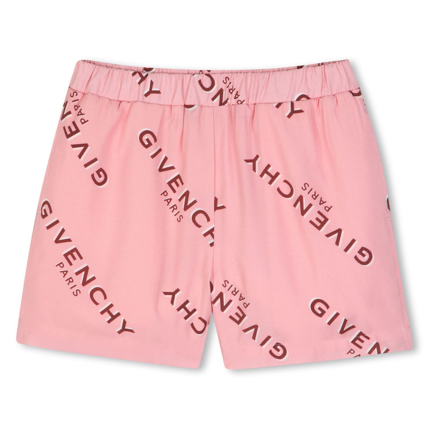Girls Pink Logo Shorts Set, 1, hi-res