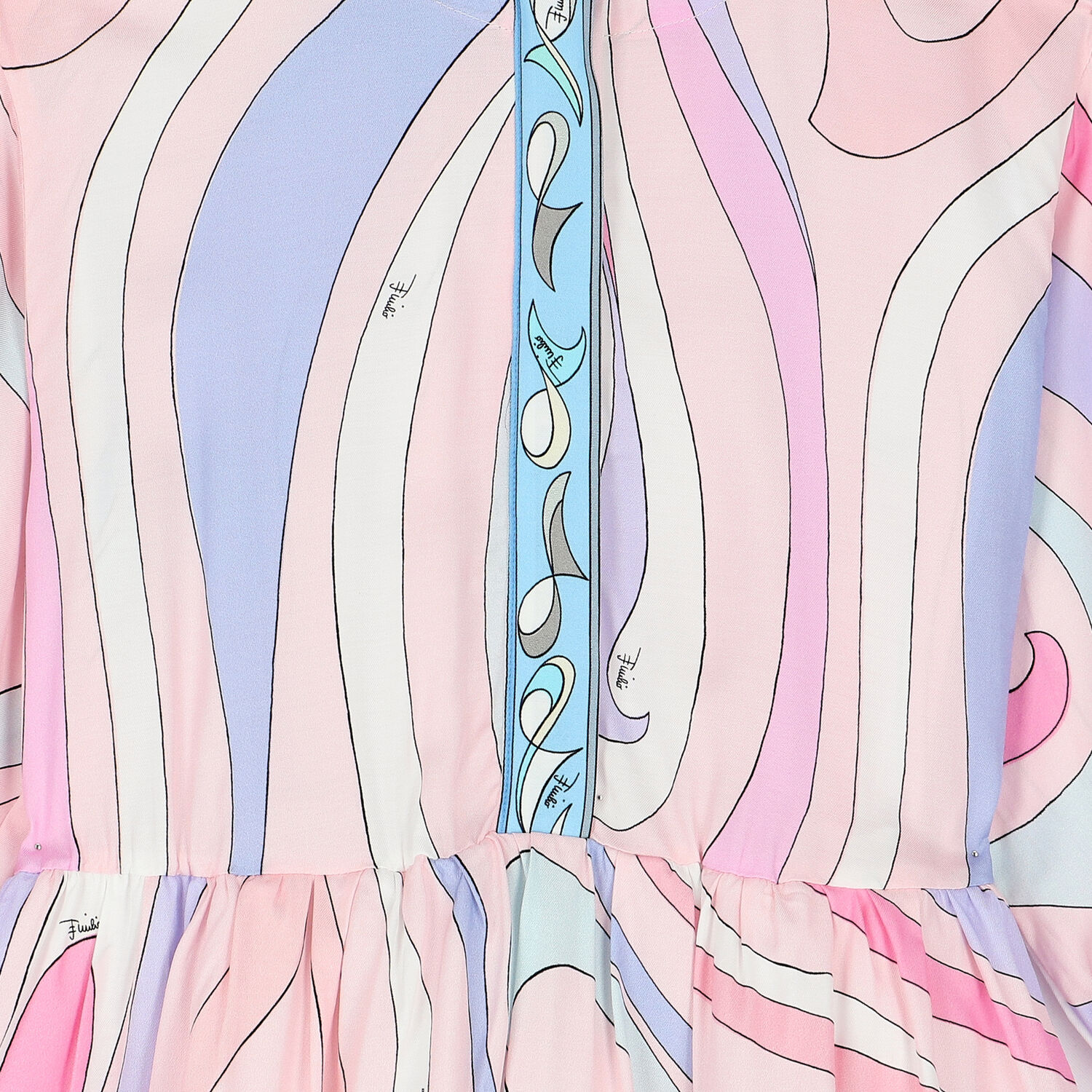 فستان تجريدي باللون الزهري, 1, hi-res