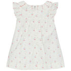 فستان بطبعة الزهور باللون الابيض, 1, hi-res