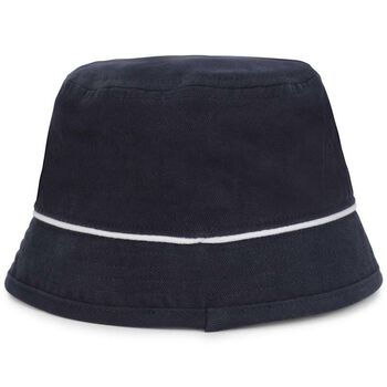 Younger Boys Navy Blue Logo Bucket Hat