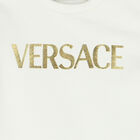 فستان بنات بالشعار باللون العاجى والاسود والاصفر, 1, hi-res