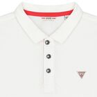 Boys White Logo Polo Shirt, 1, hi-res