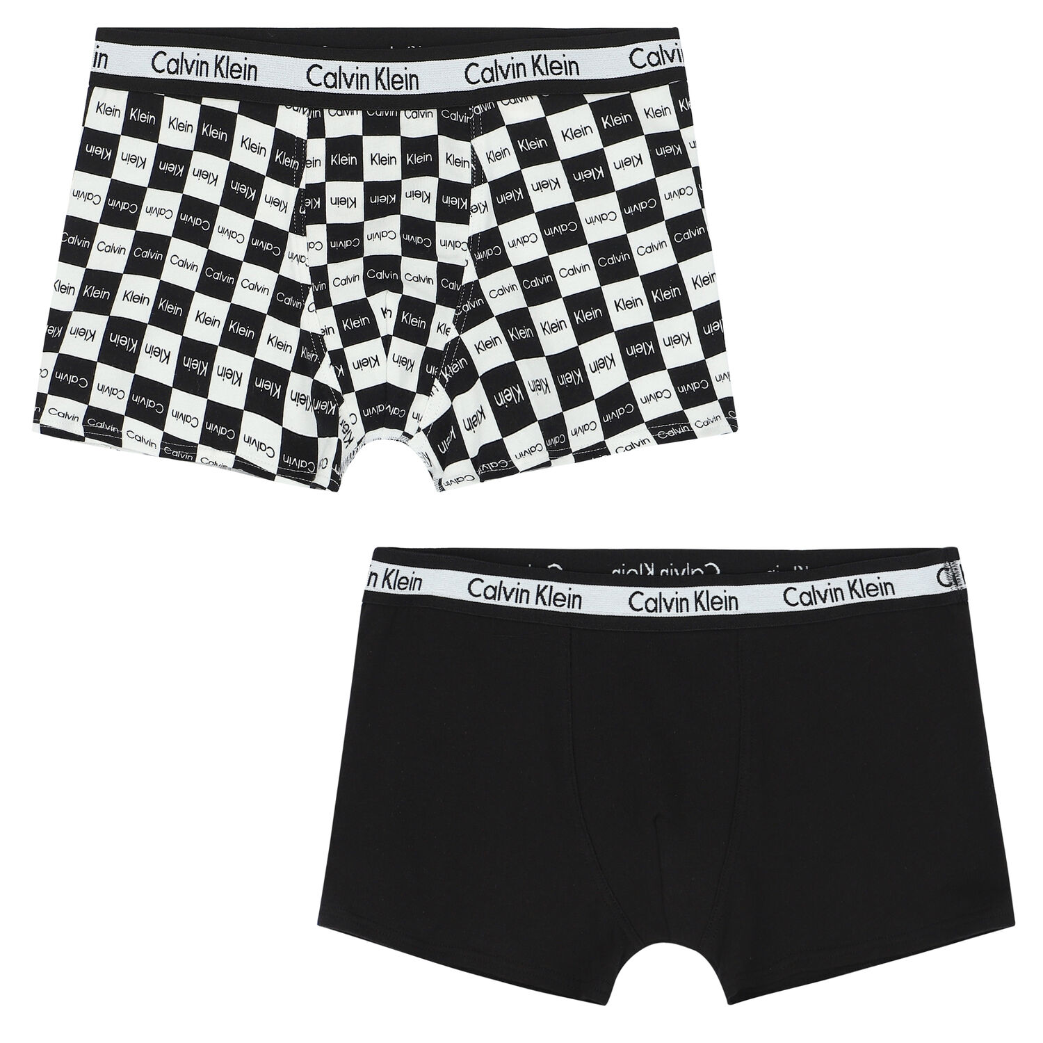 Boys White & Black Boxer Shorts ( 2-Pack ), 1, hi-res image number null