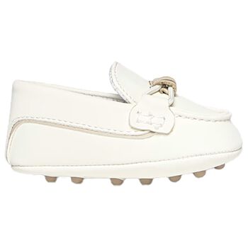 Mayoral Baby Boys Ivory Suede Pre Walker Moccasins, 3 Baby Boys Ivory Suede Pre Walker Moccasins