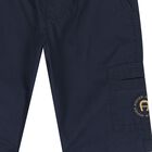 Younger Boys Navy Blue Logo Shorts, 2, hi-res
