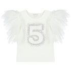 تيشيرت بنات عيد الميلاد 5 باللون الأبيض, 9, hi-res