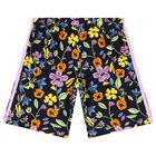 Younger Girls Purple & Navy Blue Logo Shorts Set, 1, hi-res