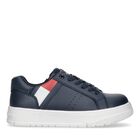Boys Navy Blue Logo Trainers, 2, hi-res