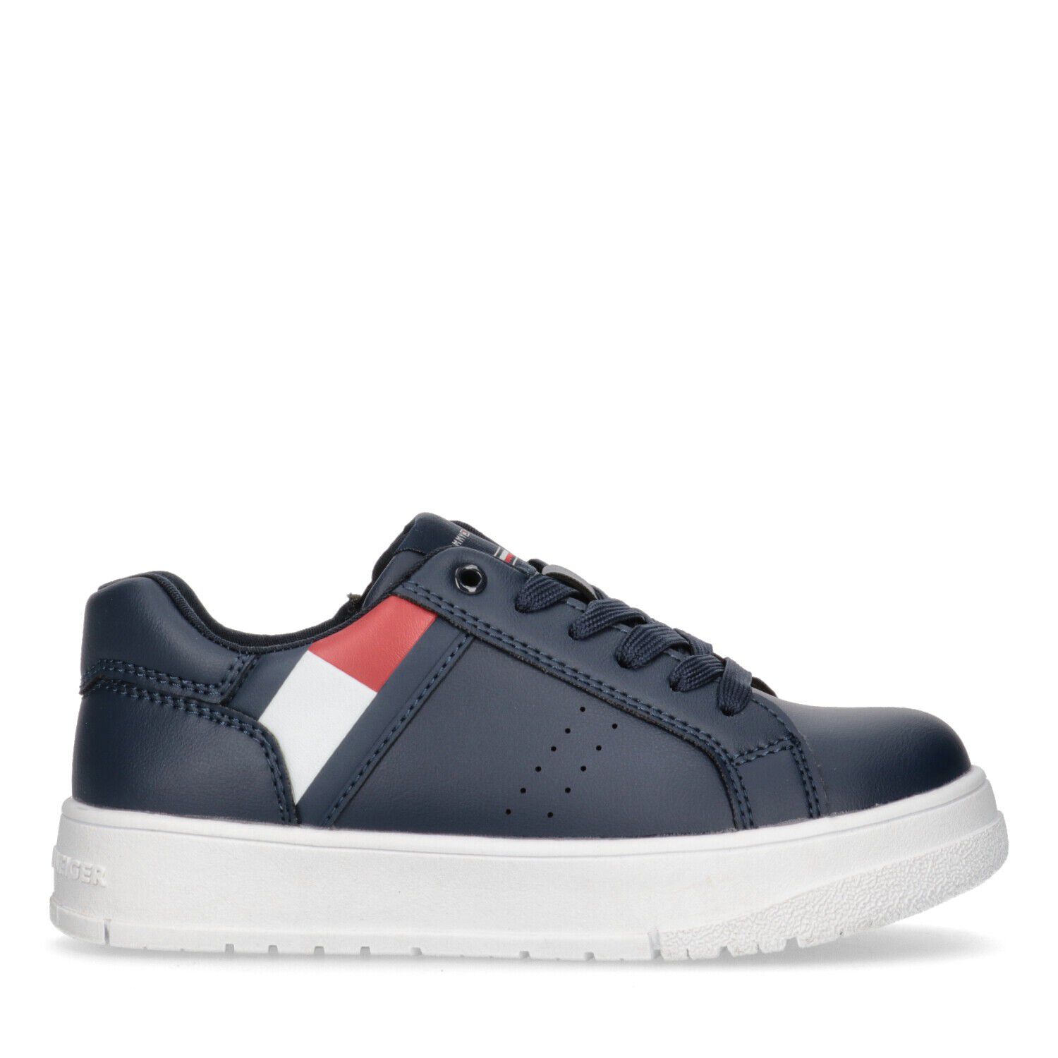 Boys Navy Blue Logo Trainers, 2, hi-res image number null