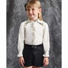 شورت باللون الاسود للبنات, 1, hi-res