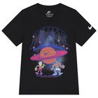 Boys Black Logo Planet Ball T-Shirt, 2, hi-res