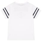 Boys White Logo T-Shirt, 1, hi-res