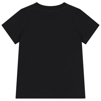 تيشيرت للبنات بتصميم الدب تيدي باللون الاسود 