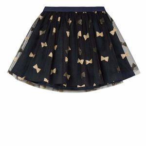 Girls Navy & Gold Tulle Skirt