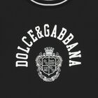 قميص أسود بشعار للأولاد, 1, hi-res