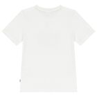 Boys White Dragon Logo T-Shirt, 2, hi-res