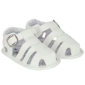 Baby Boys White Sandals