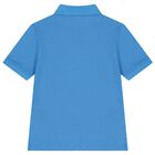 Boys Blue Polo Shirt, 3, hi-res