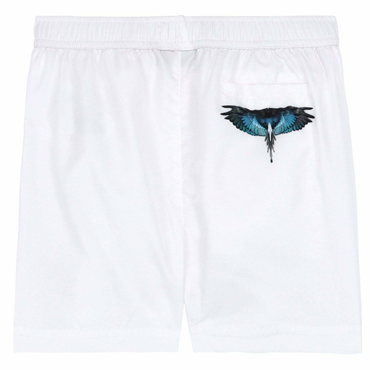 Boys White Logo Swim Shorts, 1, hi-res image number null