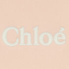 توب باكمام طويلة بالشعار باللون الوردي للبنات, 1, hi-res