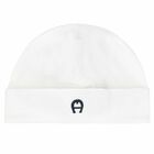 Baby Boys White Logo Hat, 2, hi-res