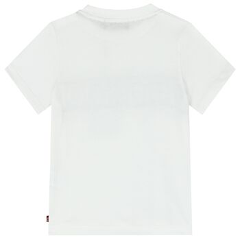 Younger Boy White Logo T-Shirt