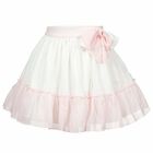 Girls Ivory & Pink  Chiffon Skirt, 1, hi-res