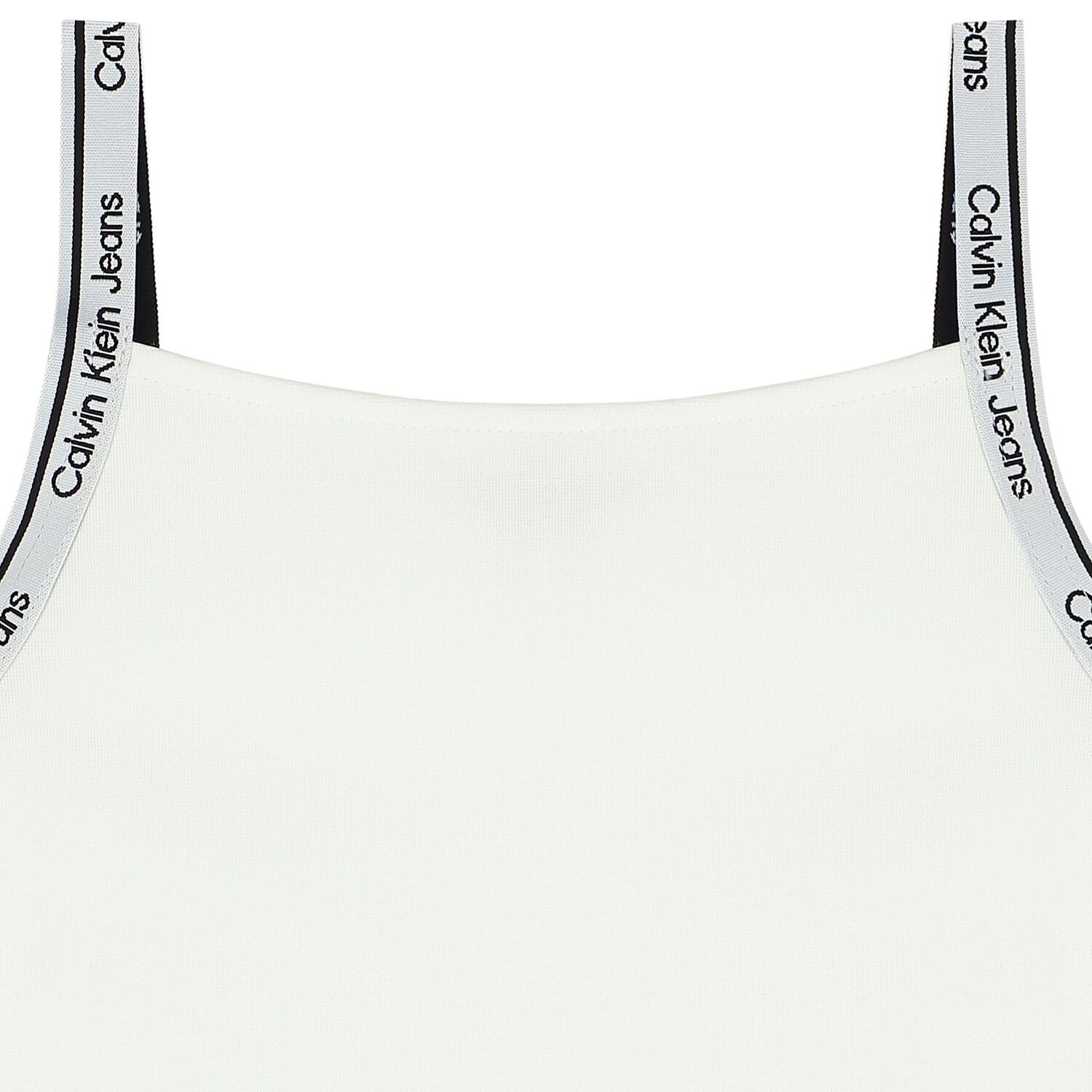 Girls White Logo Sleeveless Top, 2, hi-res image number null