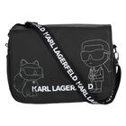 شنطة مواليد بالشعار باللون الأسود للأطفال, 1, hi-res