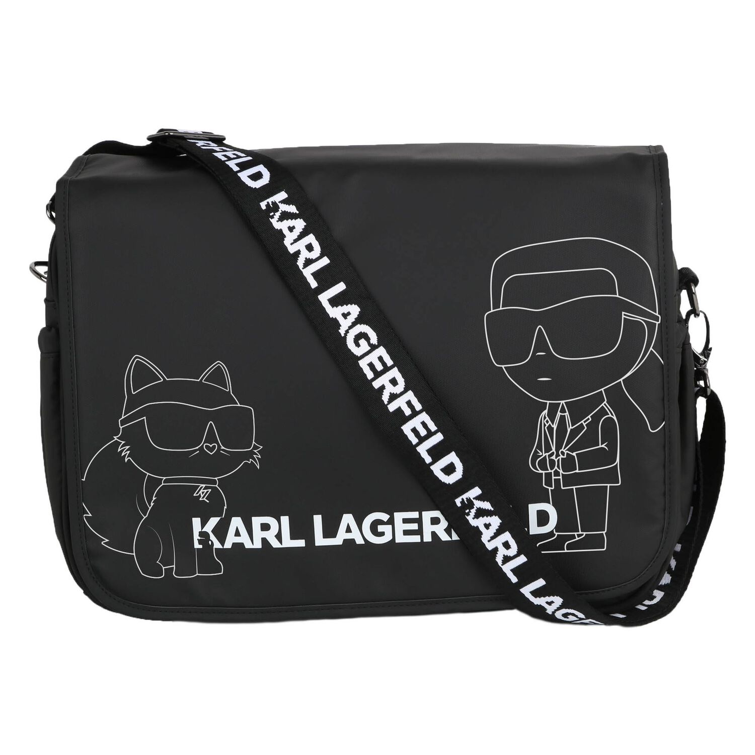 شنطة مواليد بالشعار باللون الأسود للأطفال, 1, hi-res image number null