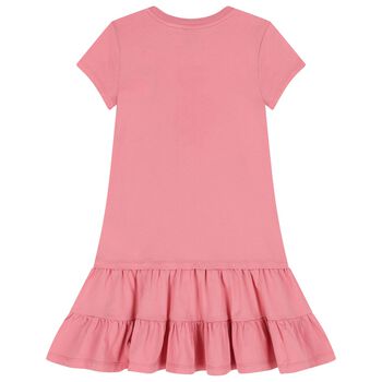 Girls Pink Polo Bear Dress