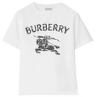 Boys White EKD Logo T-Shirt, 1, hi-res