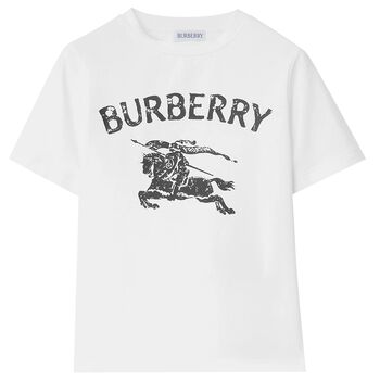 Boys White EKD Logo T-Shirt