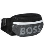 Boys Black Logo Belt Bag, 1, hi-res