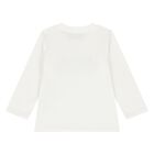 Younger White Logo & Popcorn Long Sleeve Top, 1, hi-res