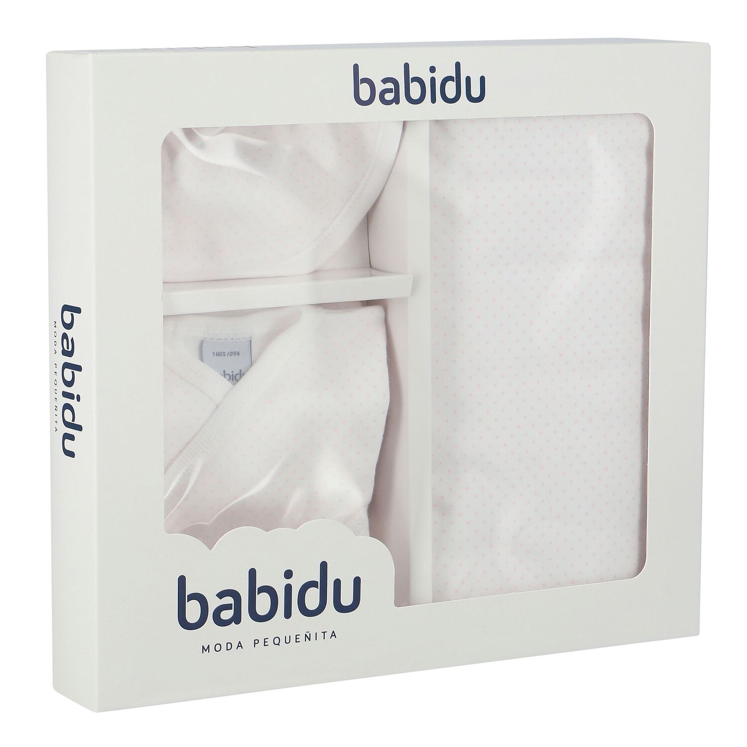 طقم هدايا بنات منقط باللون الأبيض والوردي, 2, hi-res image number null