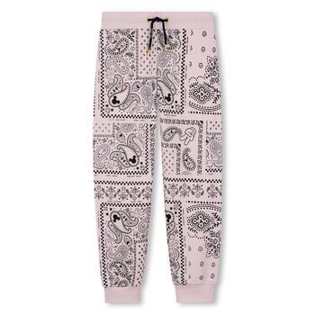 Girls Pink Bandana Mickey Mouse Joggers