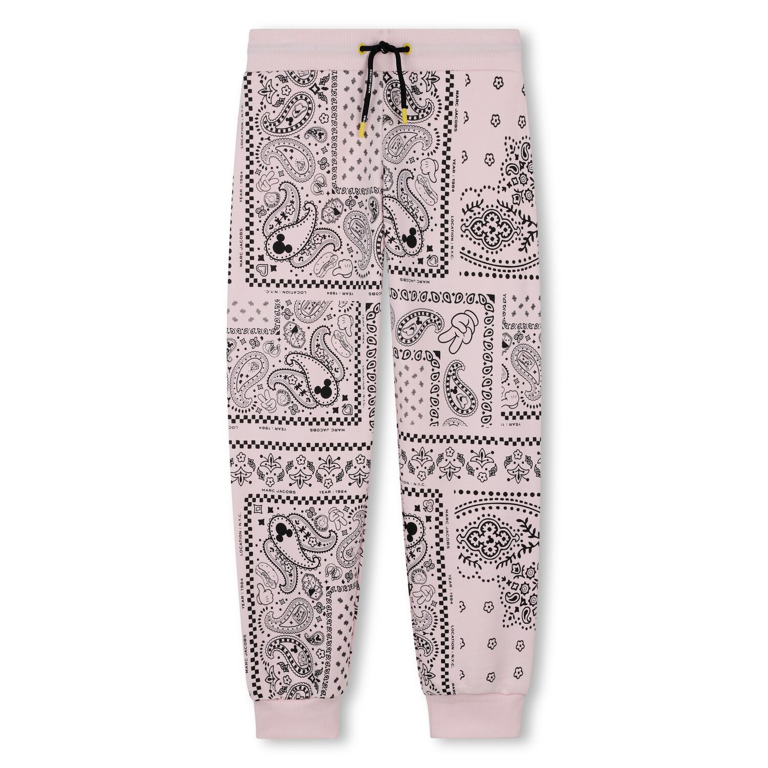 Girls Pink Bandana Disney Joggers, 1, hi-res image number null