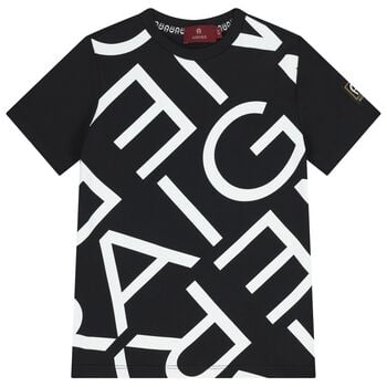 Boys Black Logo T-Shirt