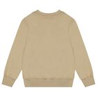 Beige & Black Logo Sweatshirt, 2, hi-res