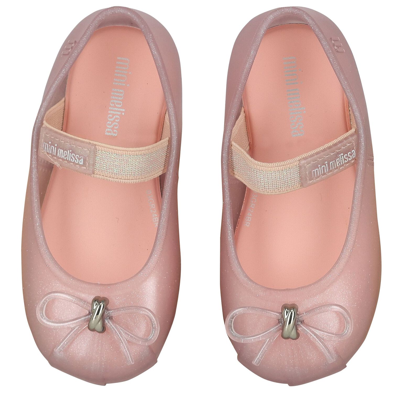 Girls Pink Bow Shoes, 2, hi-res image number null